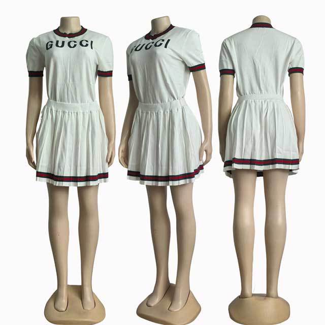 Fashion Knit Pleated Skirt Set