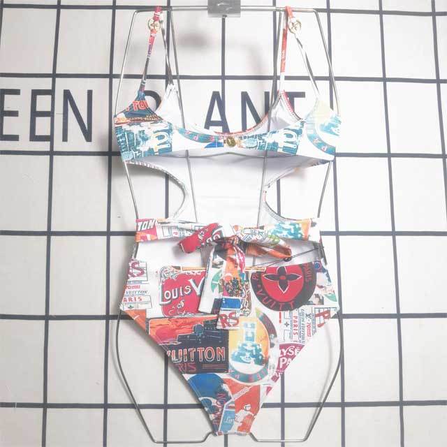Printed Hollow Out Sexy One Piece