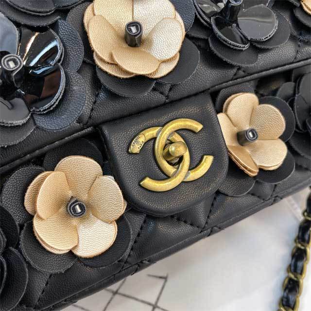 3D Flower Leather Fashion Women Purses