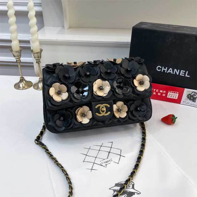 3D Flower Leather Fashion Women Purses