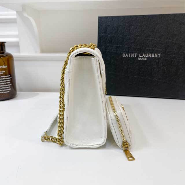 Metal Logo Women Leather Purses