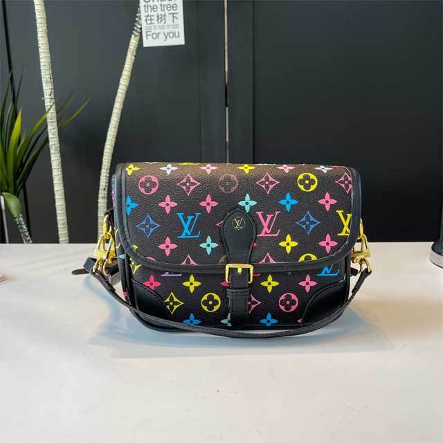 Printed Fashion Leather Messenger Bag