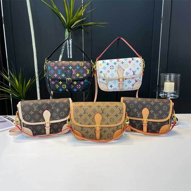 Printed Fashion Leather Messenger Bag