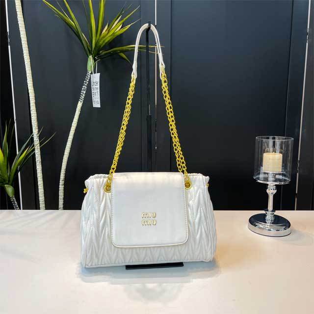 Leather Chained Women Handbag