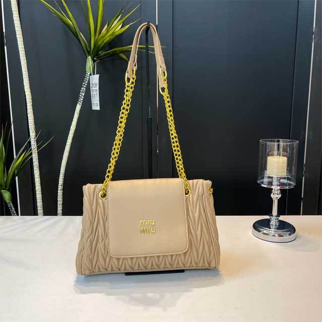Leather Chained Women Handbag