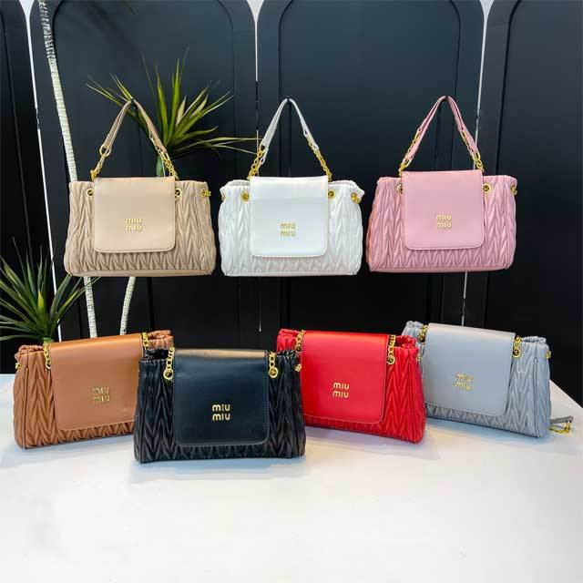 Leather Chained Women Handbag