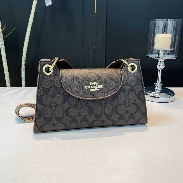 Metal Logo Leather Fashion Women Purses