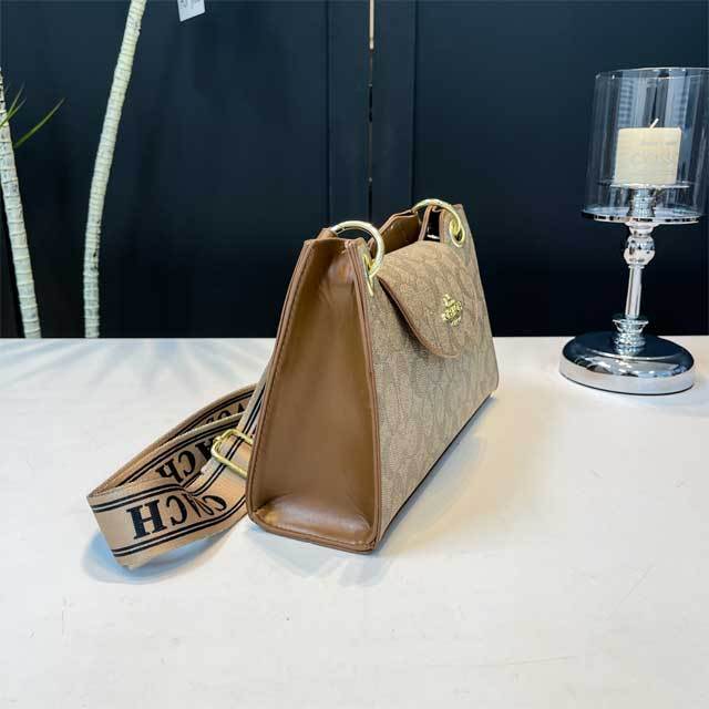 Metal Logo Leather Fashion Women Purses