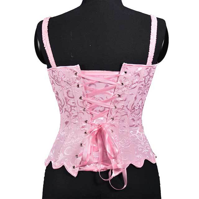 Fashion Jacquard Women Lace-Up Corset