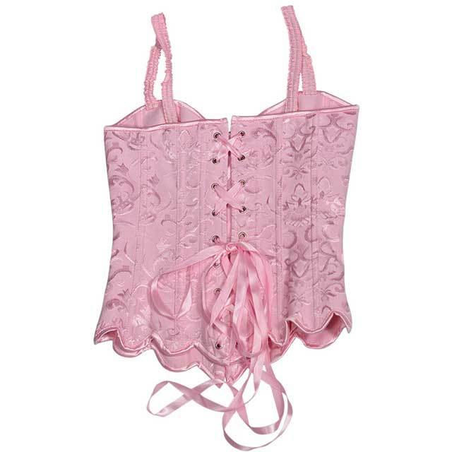 Fashion Jacquard Women Lace-Up Corset