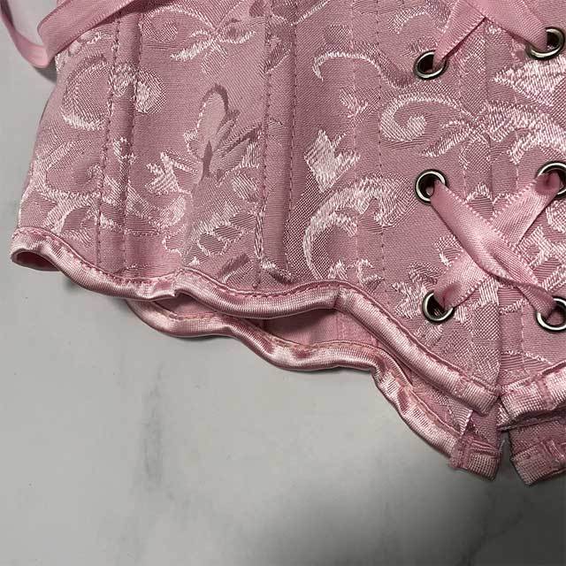 Fashion Jacquard Women Lace-Up Corset