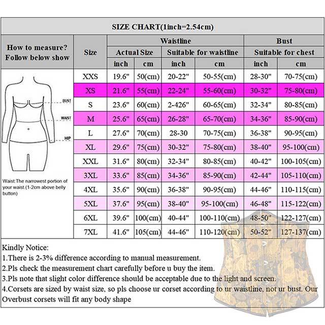 Fish Boned Short Torso Slimming Underbust Corset