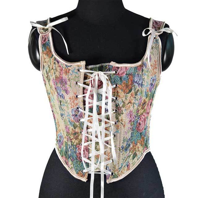 French Retro Lace-Up Corset Tops