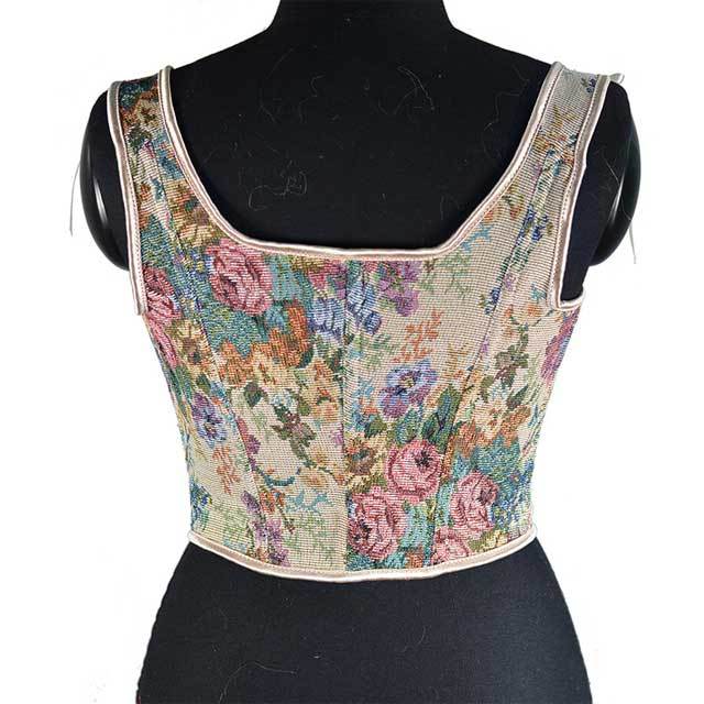 French Retro Lace-Up Corset Tops