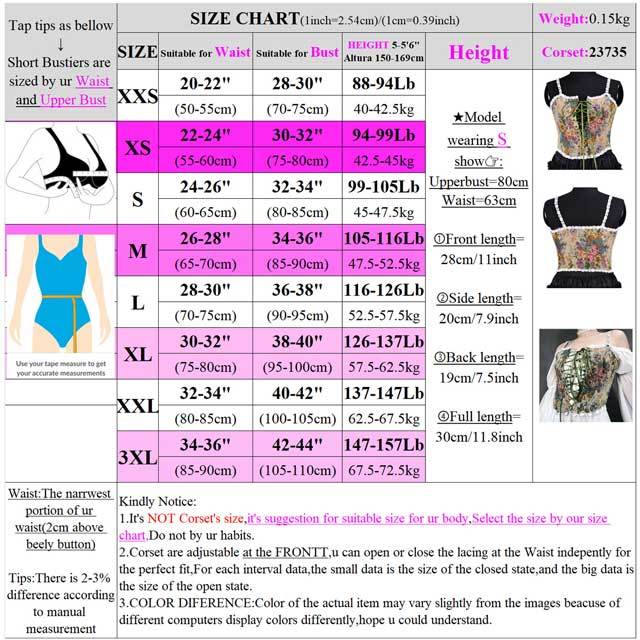 Painting Lace-Up Retro Corset Tops