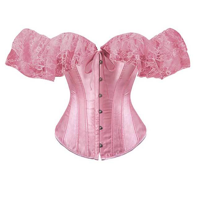 Plus Size Satin Gothic Corpete Corset