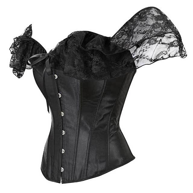 Plus Size Satin Gothic Corpete Corset