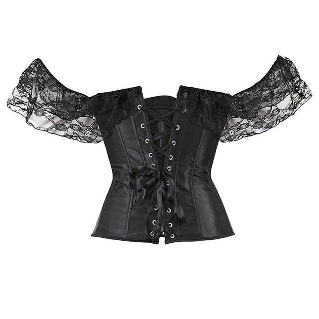 Plus Size Satin Gothic Corpete Corset