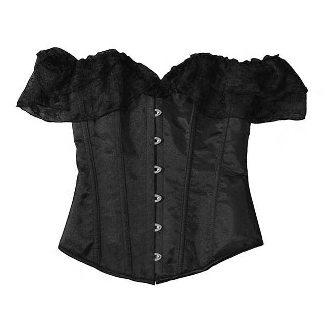 Plus Size Satin Gothic Corpete Corset