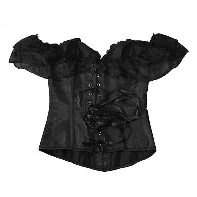 Plus Size Satin Gothic Corpete Corset