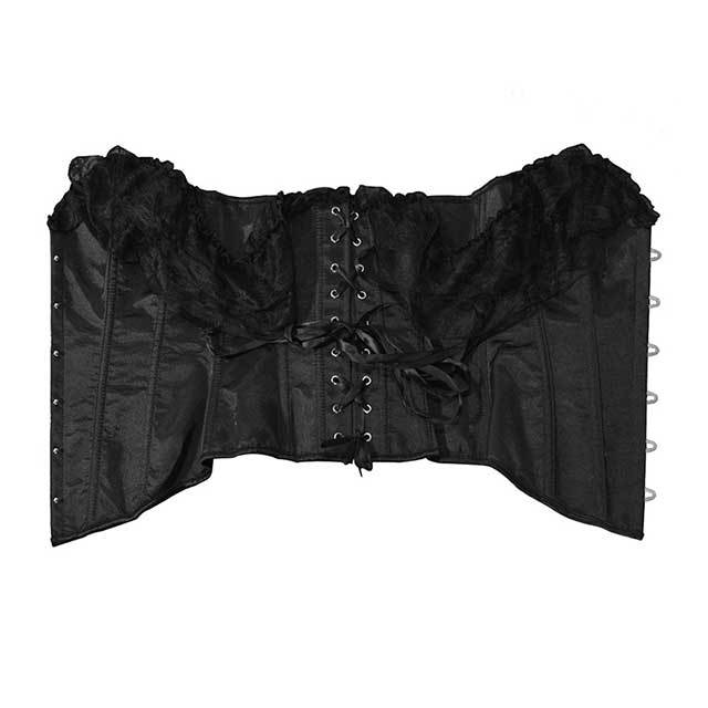 Plus Size Satin Gothic Corpete Corset