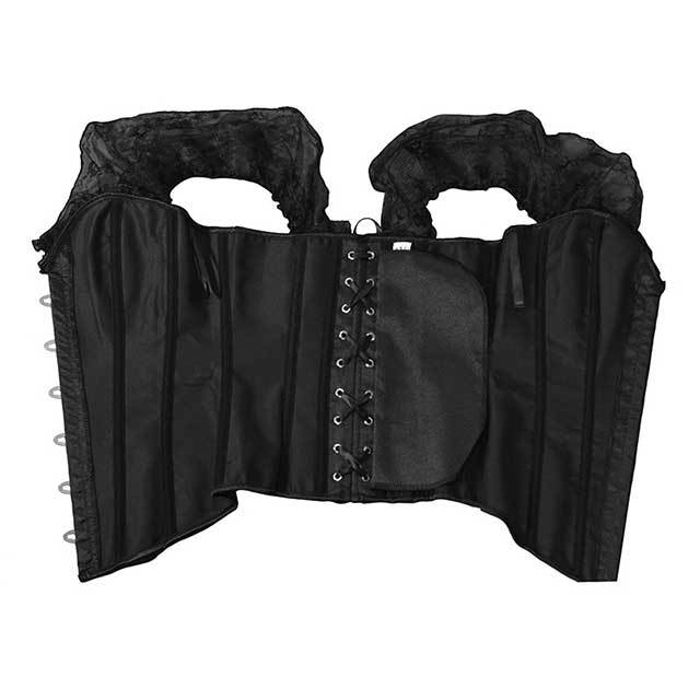 Plus Size Satin Gothic Corpete Corset