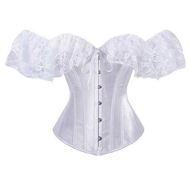 Plus Size Satin Gothic Corpete Corset
