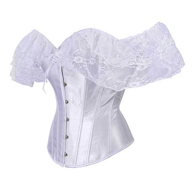 Plus Size Satin Gothic Corpete Corset