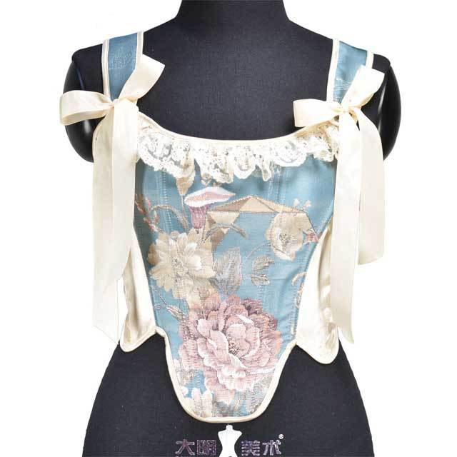 Color Block Lace-Up Bustier Corset