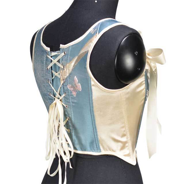 Color Block Lace-Up Bustier Corset