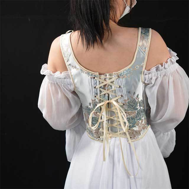 Fashion Embroidery European Corset Tops