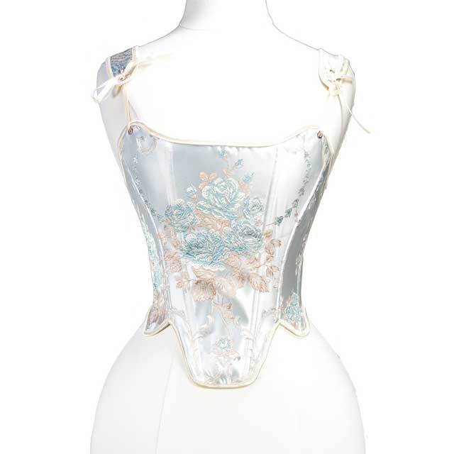 Fashion Embroidery European Corset Tops