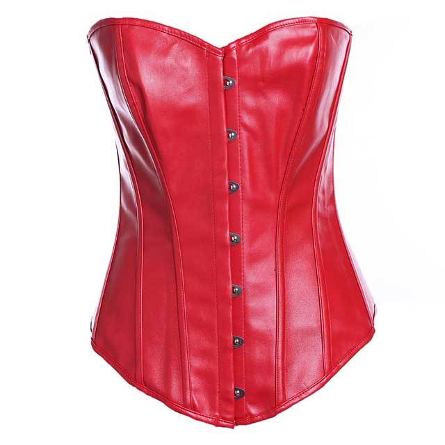 Fashion PU Leather Overbust Corset