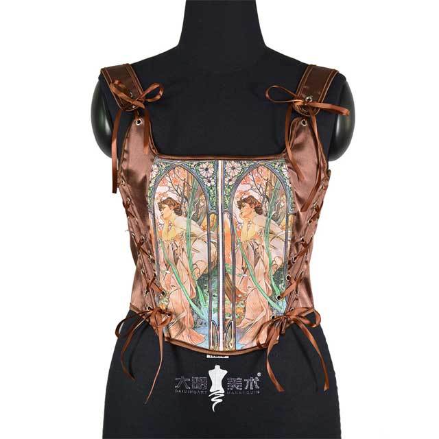 Retro Beauty Satin Bustier Corset