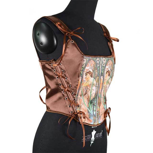 Retro Beauty Satin Bustier Corset