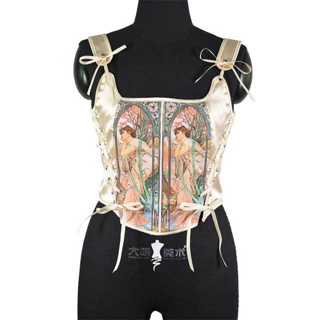 Retro Beauty Satin Bustier Corset