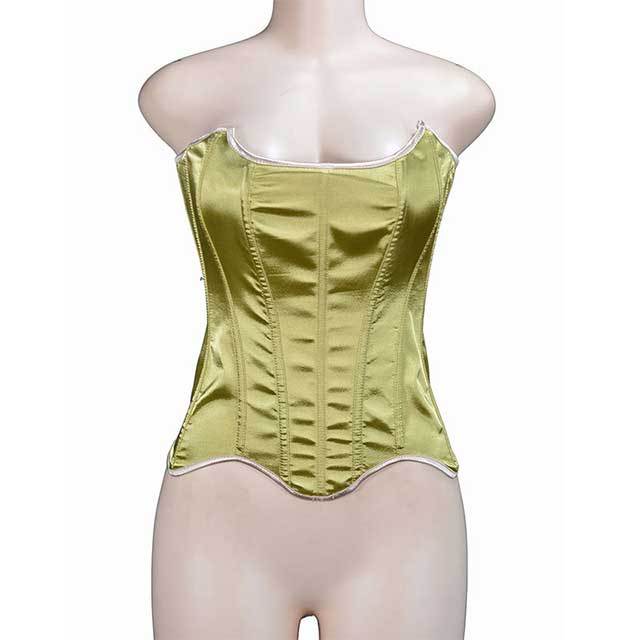 Satin Lace up Overbust Corsets Bustiers