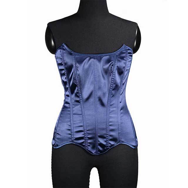 Satin Lace up Overbust Corsets Bustiers