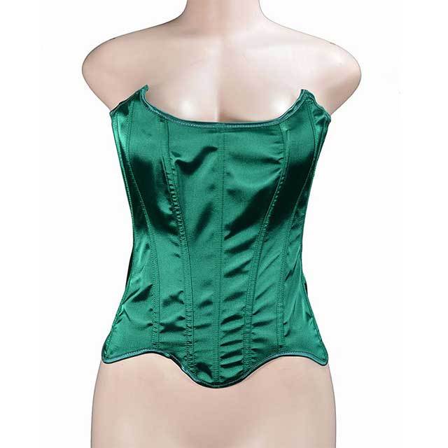 Satin Lace up Overbust Corsets Bustiers