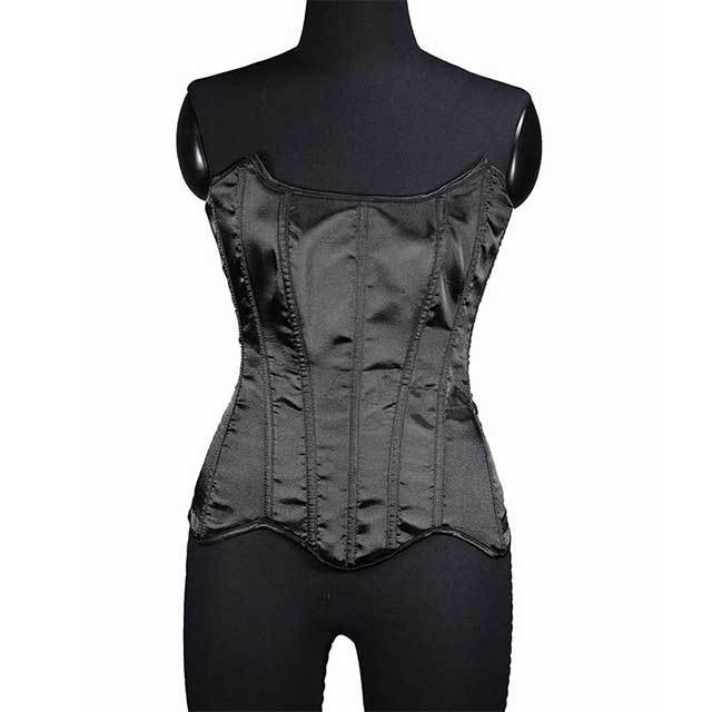 Satin Lace up Overbust Corsets Bustiers