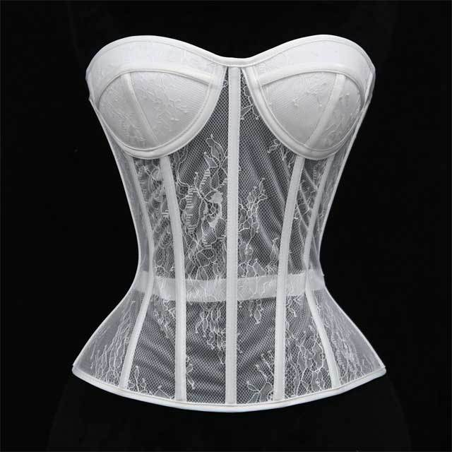 See Through Lace Bustier Corset