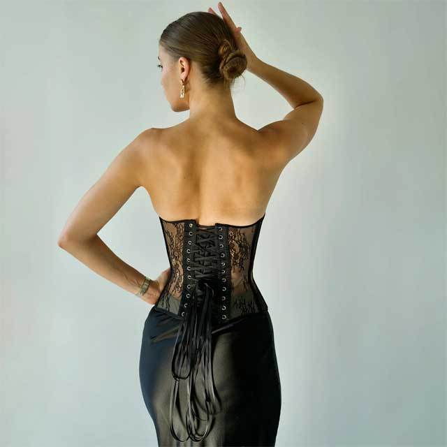 See Through Lace Bustier Corset