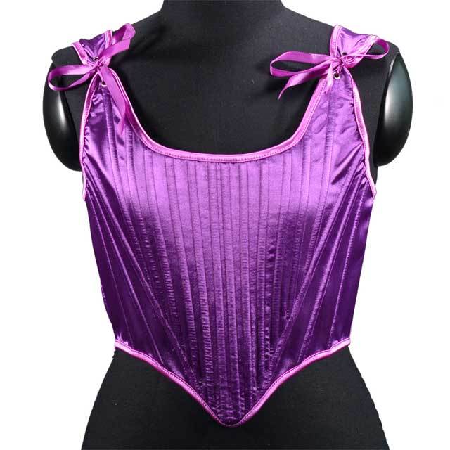 Fashion Lace-Up Satin Corset Tops