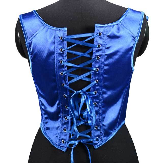 Fashion Lace-Up Satin Corset Tops