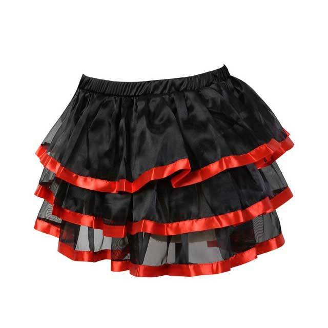 Fashion Maid Mesh Tiered Skirt
