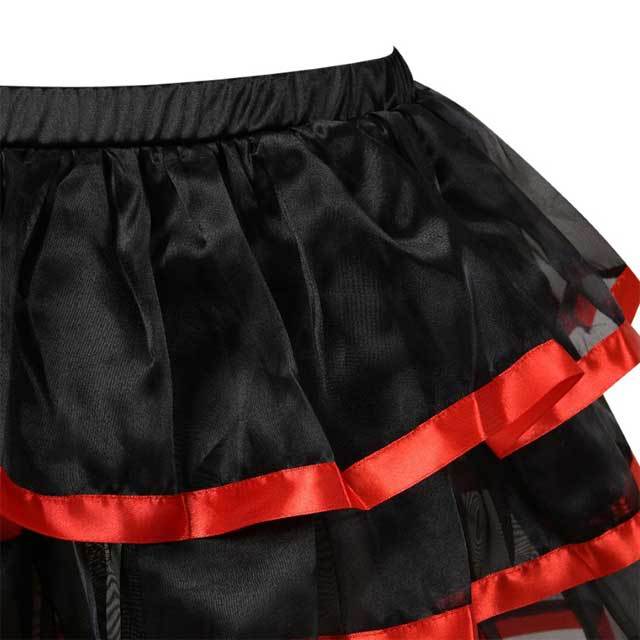 Fashion Maid Mesh Tiered Skirt