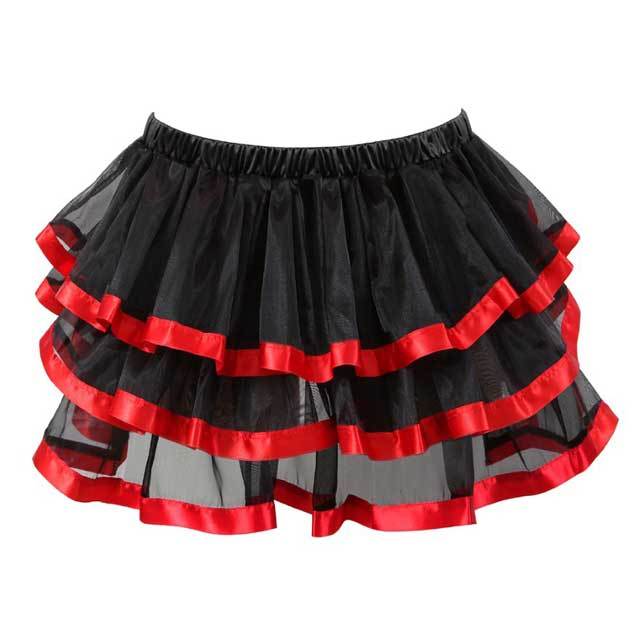 Fashion Maid Mesh Tiered Skirt