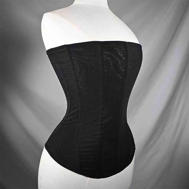 Fishbone Strapless Mesh Corset Top