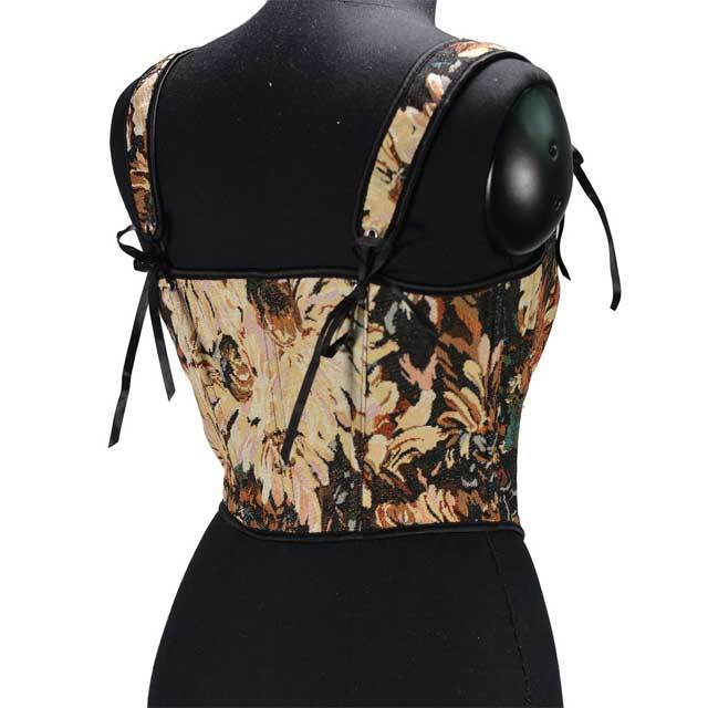 French Painting Lace-Up Women Bustier Corset