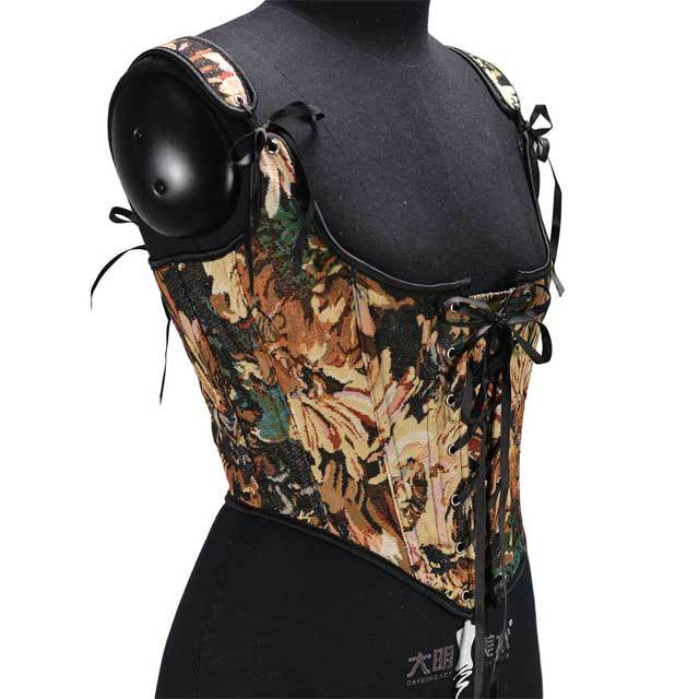 French Painting Lace-Up Women Bustier Corset